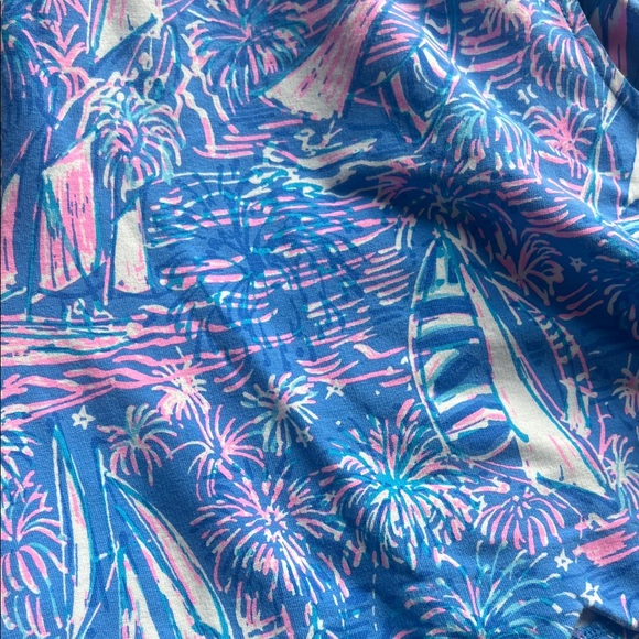 Lilly Pulitzer Jace Boca Blue It’s A Sailabration Strapless Romper - Picture 7 of 7